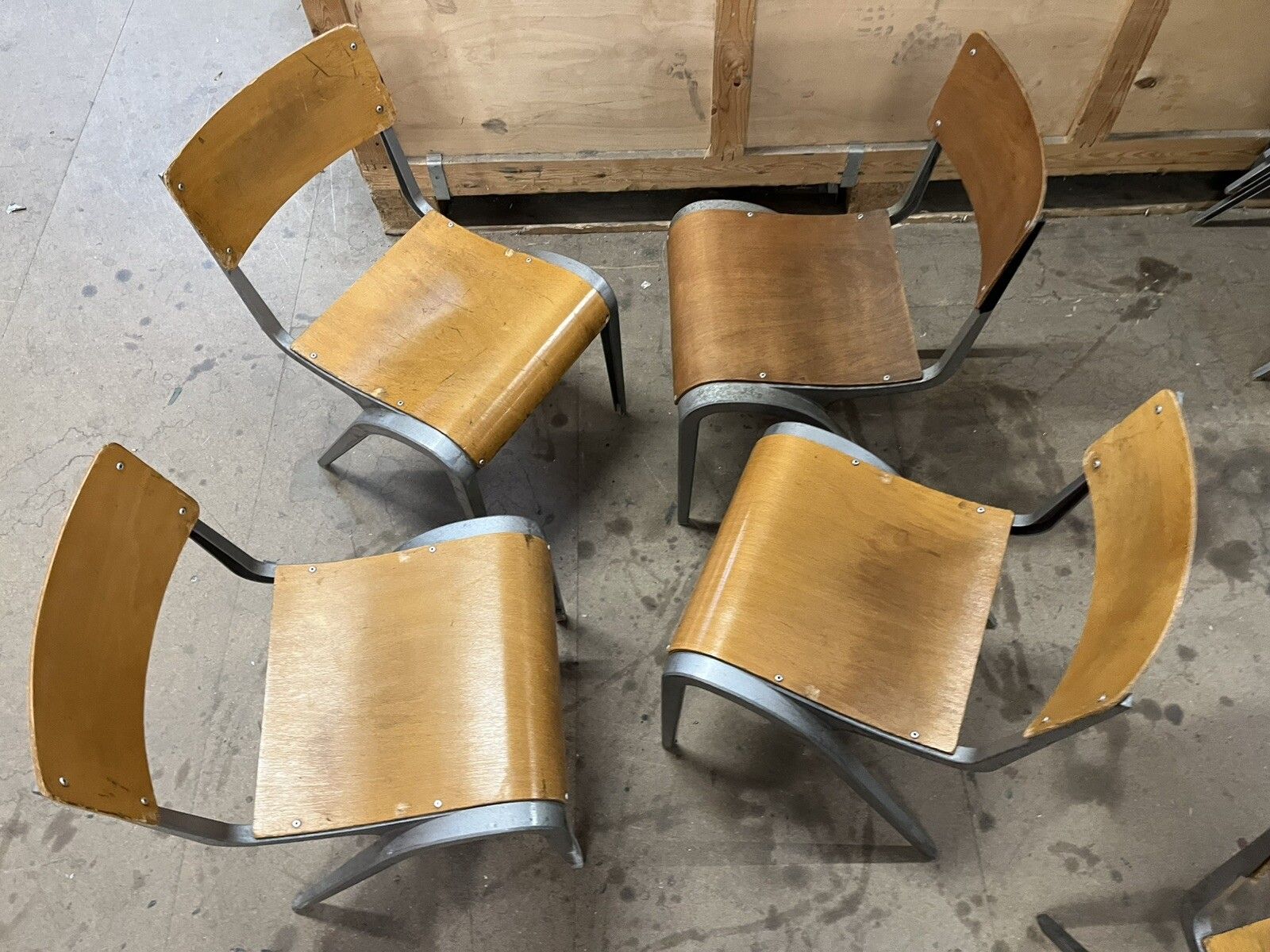 photo furniture Esavian Children’s Stacking School Chair By James Leonard, 1950s Height 40cm
