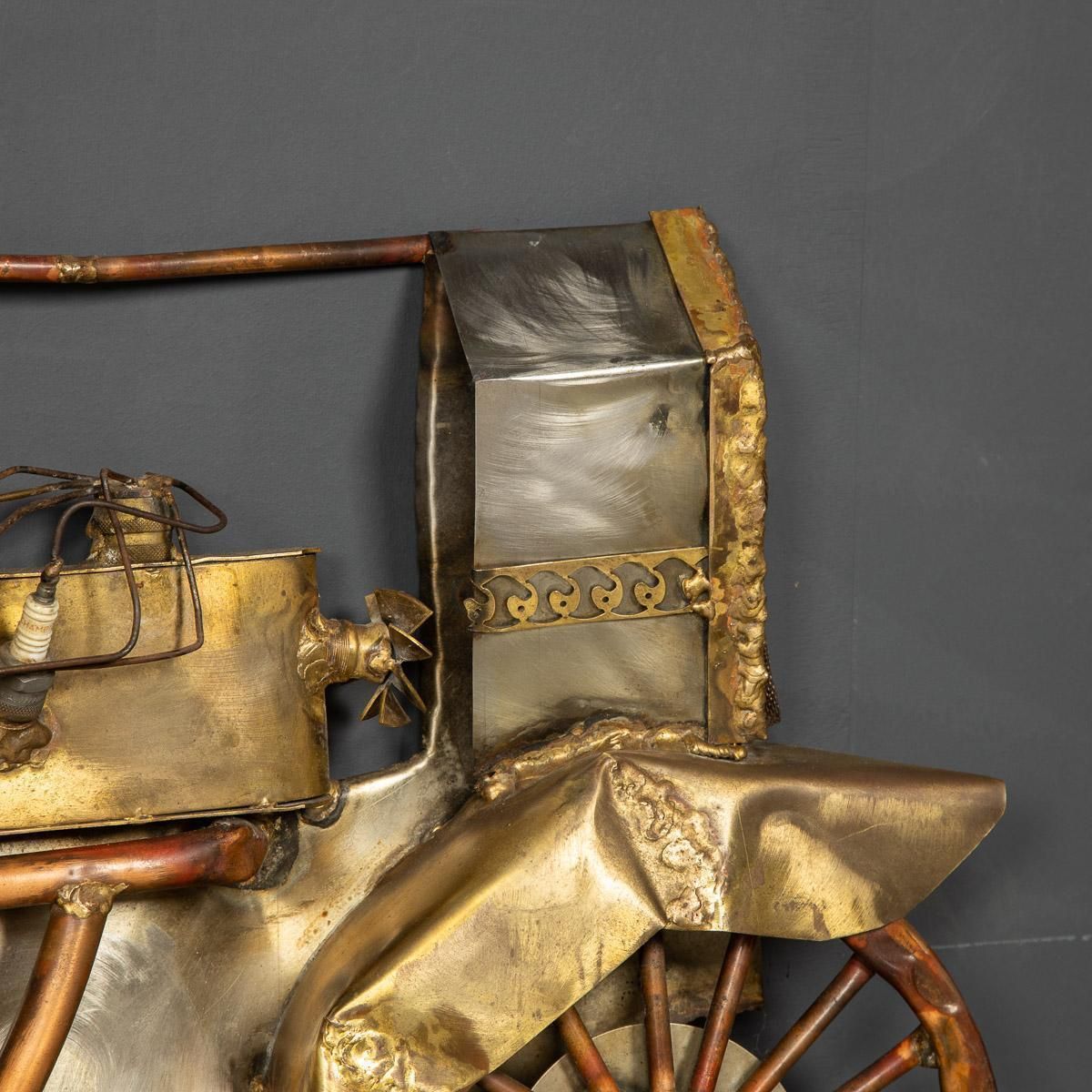 2195.0 20th Century Italian Mix Metal Wall Art Car, C.1970 photo