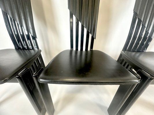 Italian Modern Tripod Chairs From Lübke, 1980s, Set Of 4 photo furniture