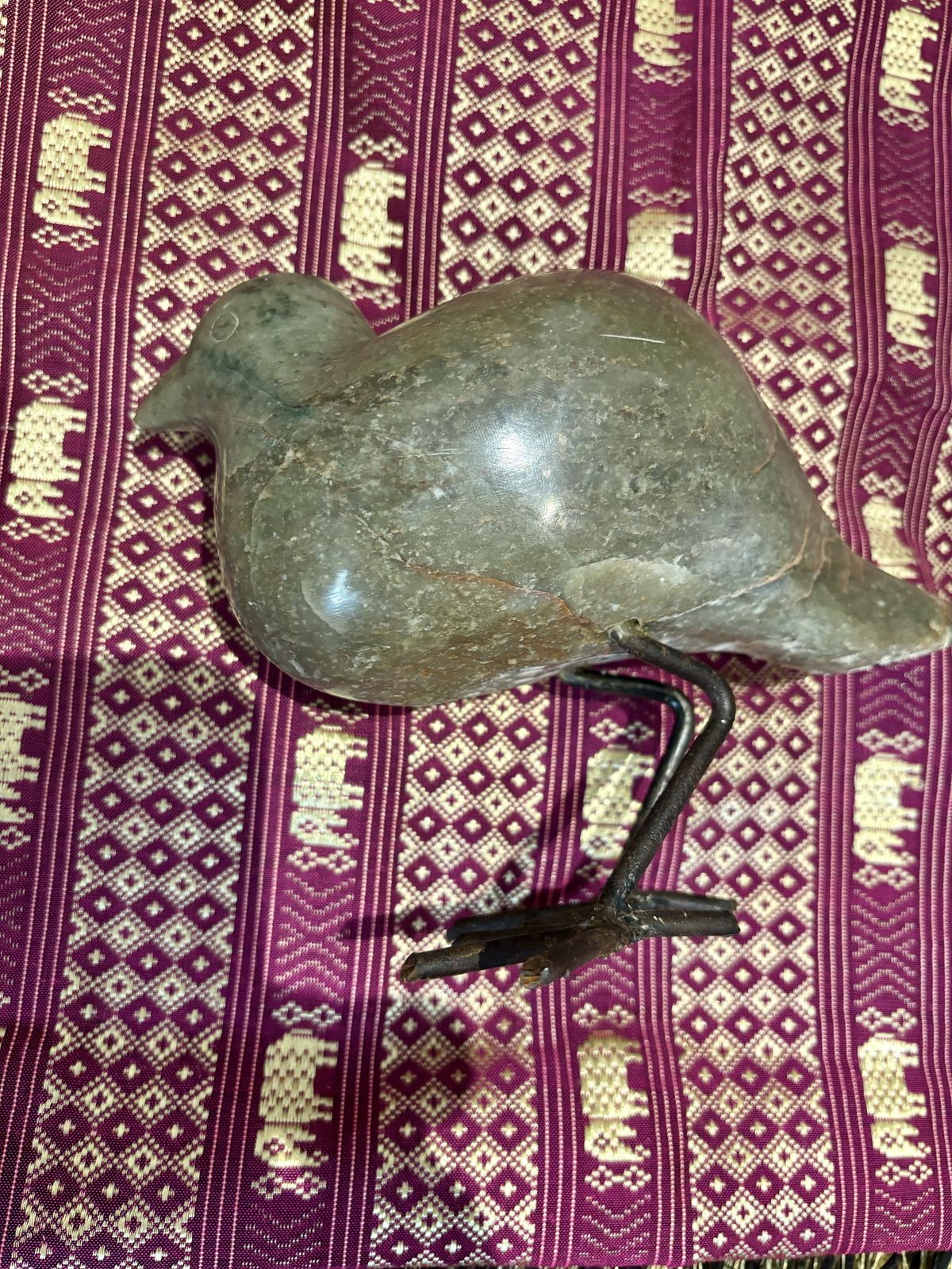 Bernard Nkanjo Bird Sculpture With In Serpentinite