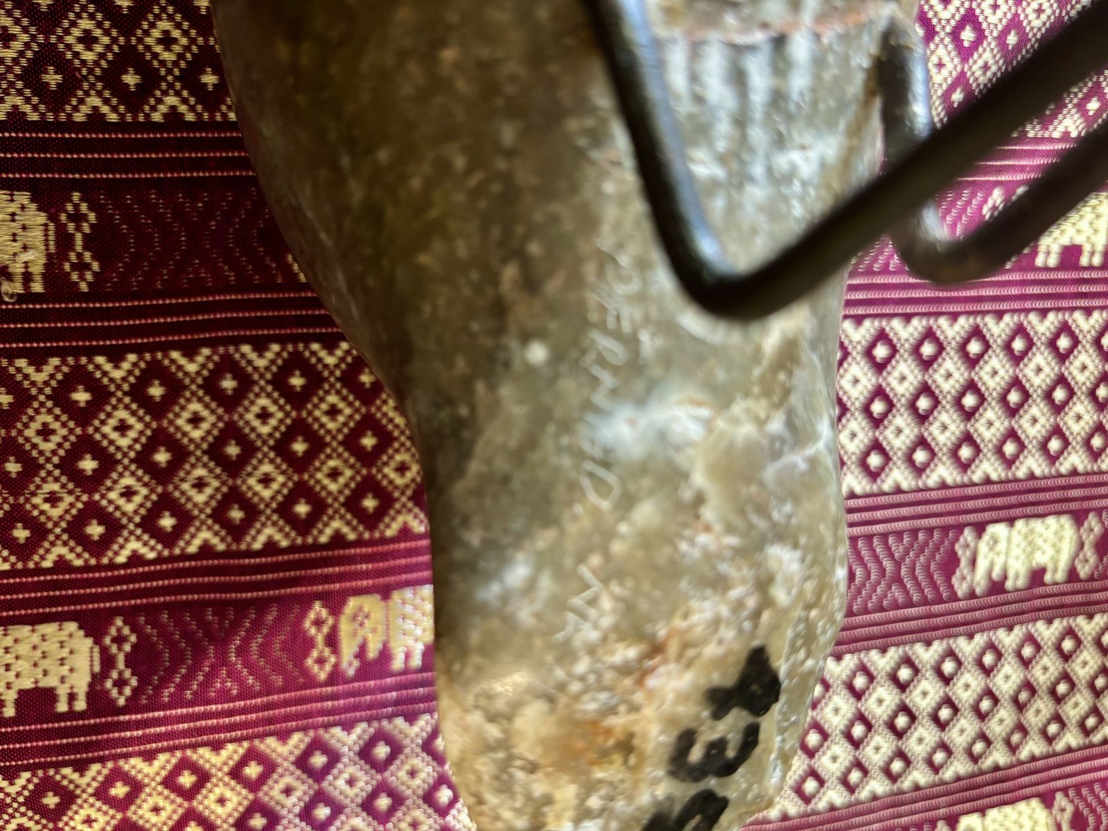 photo vintage Bernard Nkanjo Bird Sculpture With In Serpentinite