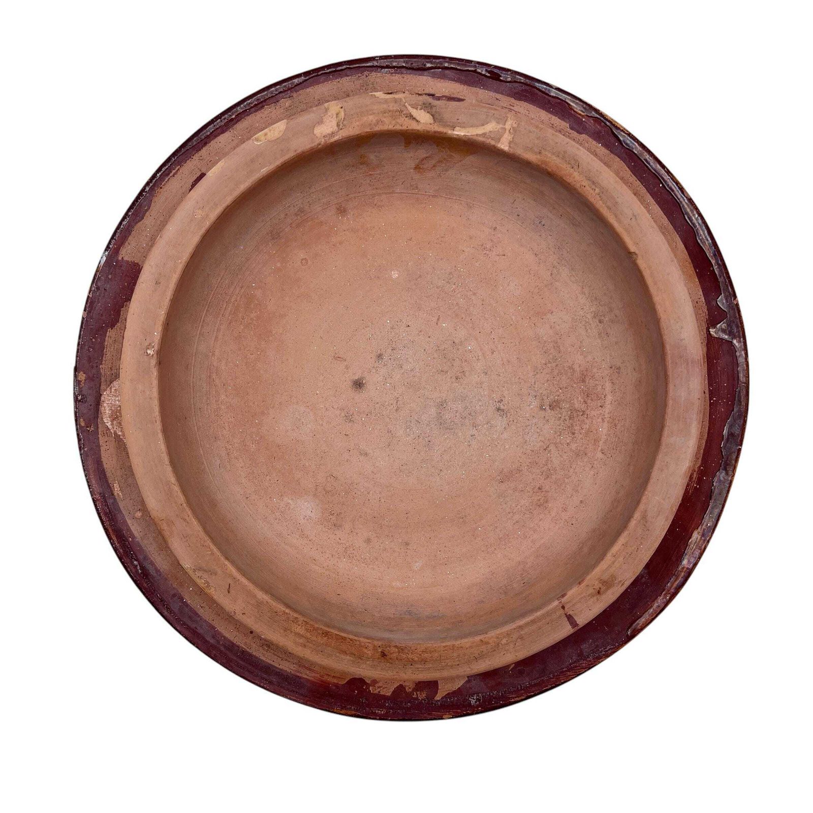 Antique Floral Slip Glaze Terracotta Tazza   Terracotta Pedestal   Cake Stand   Dining Room Decor   Kitchenalia photo Home Decor