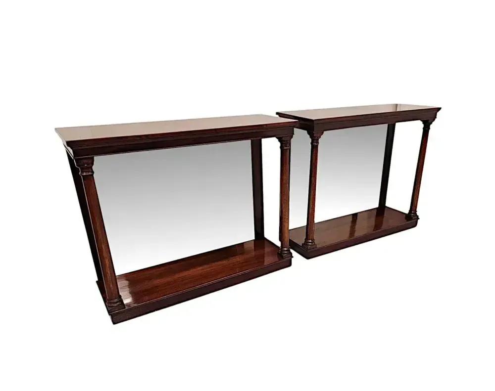 A Fabulous Pair Of Hand Made 20th Century Console Tables In The Victorian Style photo furniture