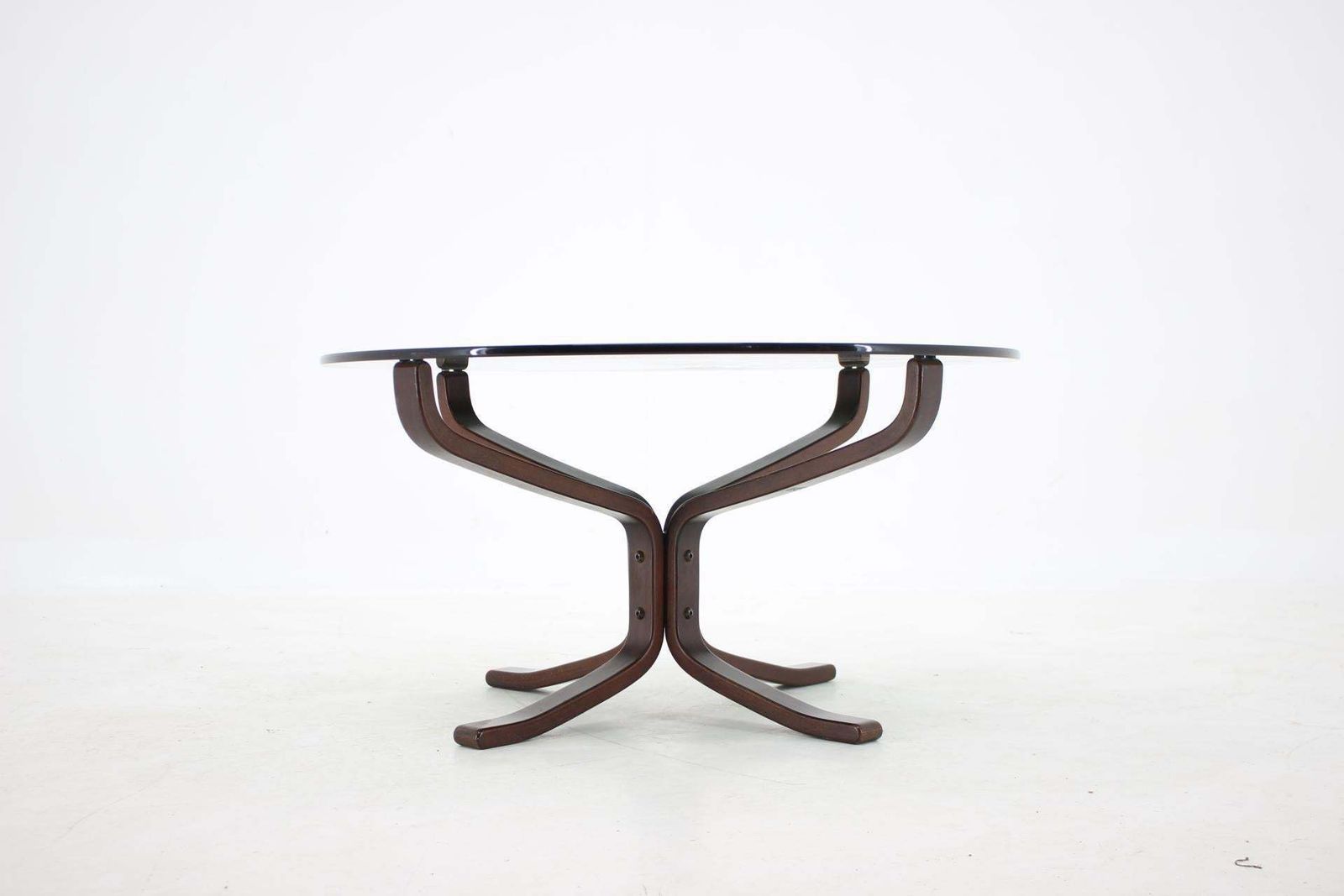 1960 Sigurd Ressell For Vatne Møbler Falcon Glass Top Coffee Table photo for sale