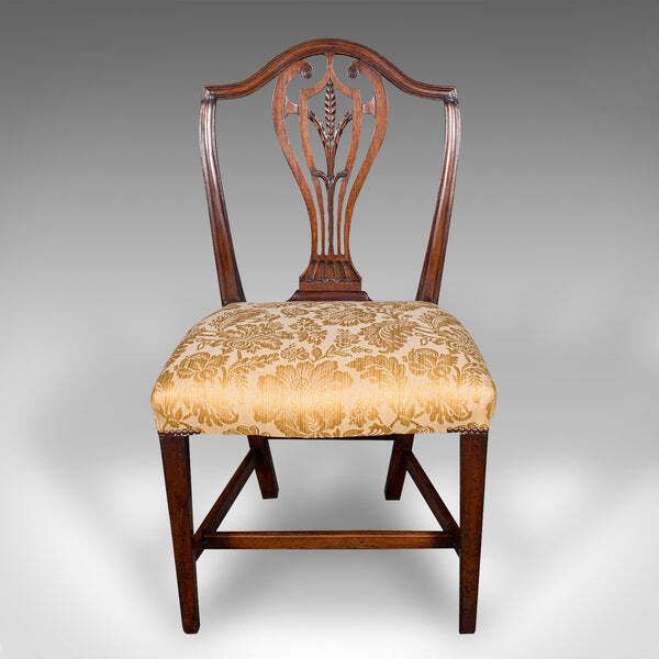 Set Of 6 Antique Hepplewhite Revival Dining Chairs, English, Seat, Victorian photo for sale