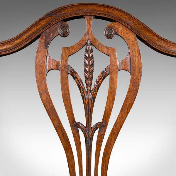 photo for sale Set Of 6 Antique Hepplewhite Revival Dining Chairs, English, Seat, Victorian