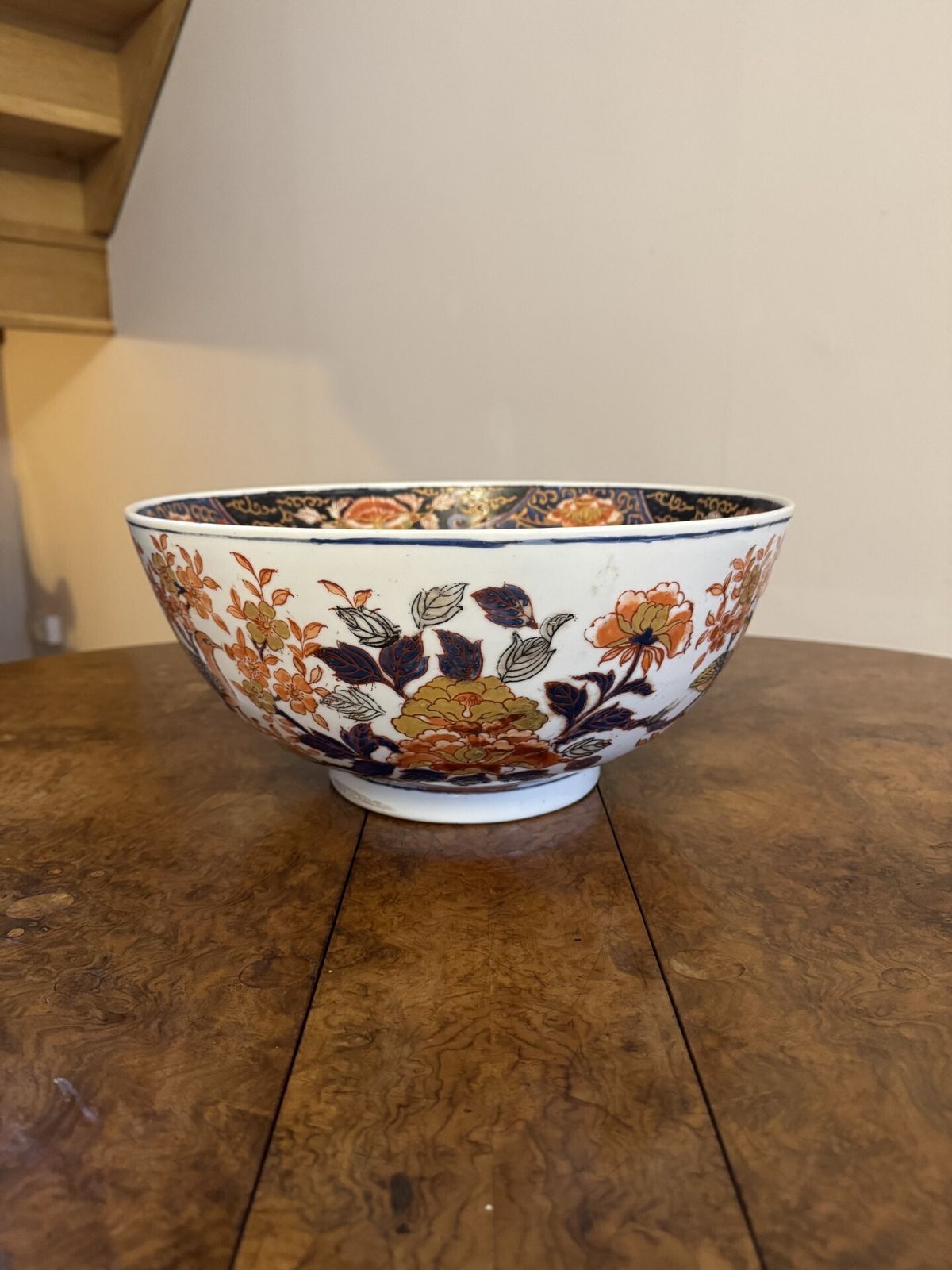 Large Antique 19th Century Quality Chinese Porcelain Bowl photo furniture