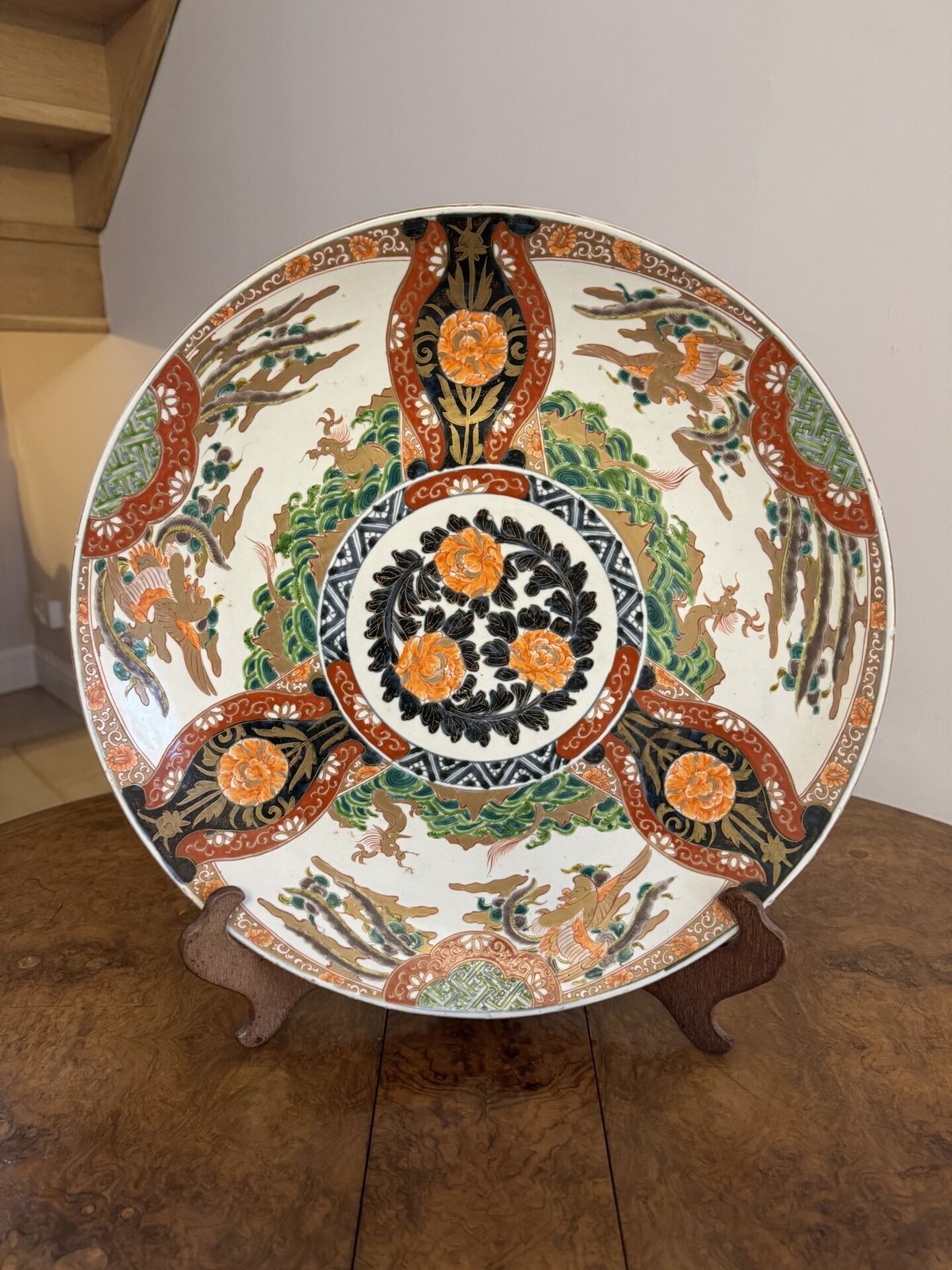 Quality Antique Japanese Imari Charger photo Home Decor