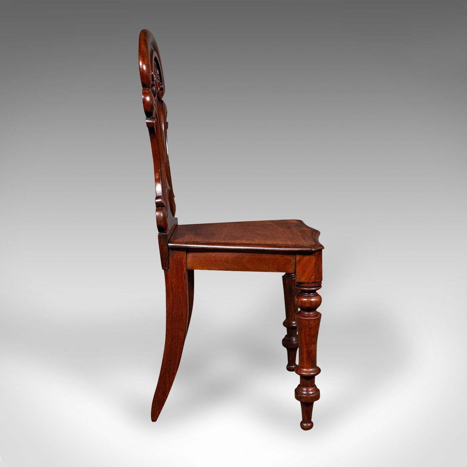 Antique Hall Chair, Scottish, Walnut, Occasional, Reception Seat, Regency, 1820 photo for sale