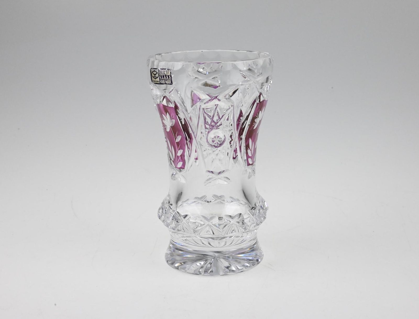 Vintage Czech Etched Glass Vase, Vintage Glass Vase, Czech Glass Vase, Etched Glass, Flower Vase, Vintage Vase, Vintage Czech Glass photo Home Decor