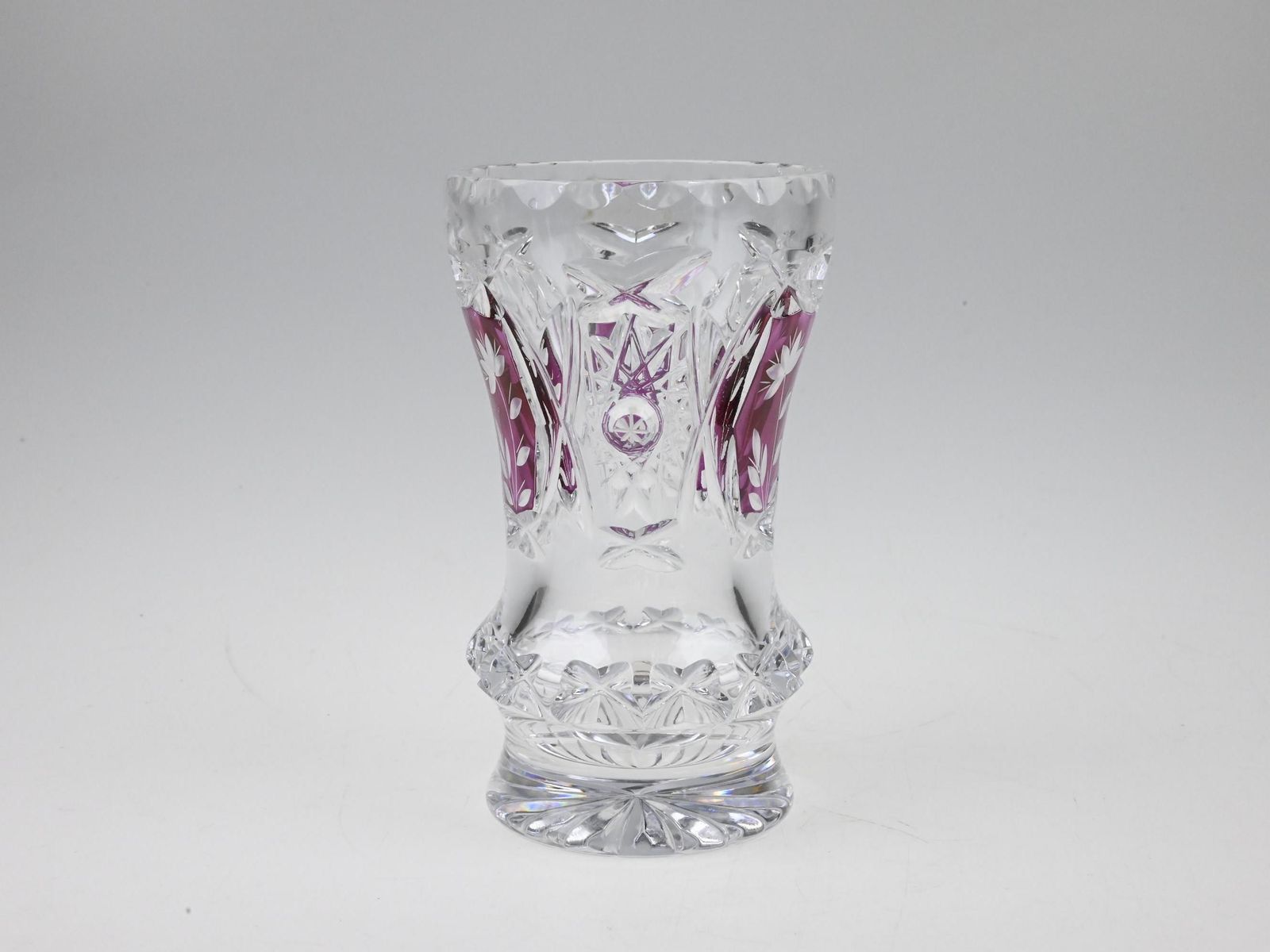 Vintage Czech Etched Glass Vase, Vintage Glass Vase, Czech Glass Vase, Etched Glass, Flower Vase, Vintage Vase, Vintage Czech Glass photo vinterior