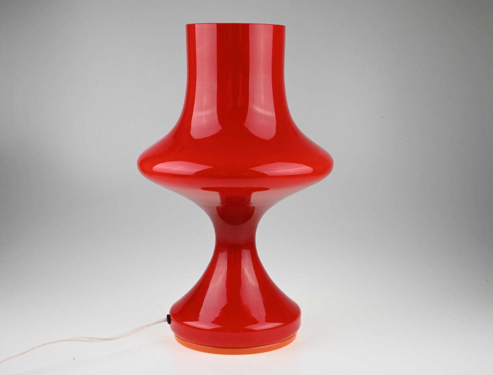 Mid Century Lamp, Glass Lamp, Desk Lamp, Table Lamp, Bedside Lamp, Mid Century Light, Modern Lamp, Vintage Light, Vintage Lighting