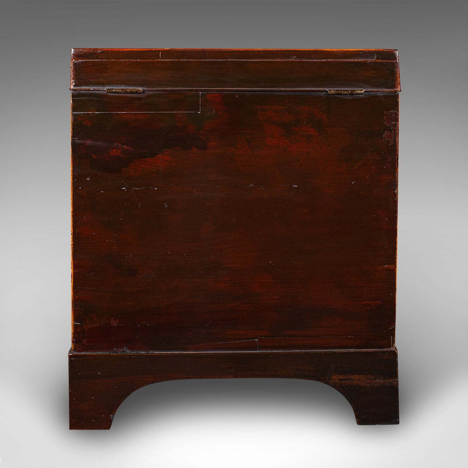 Antique Cellarette, English, Wine Cellar, Fireside Store, Blanket Box, Georgian photo vinterior
