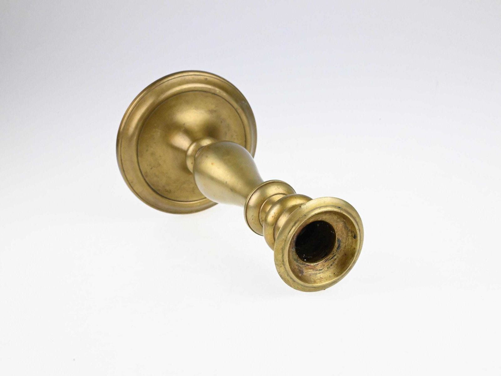 Antique Brass Candle Holder, Brass Candle Holder, Candle Holder, Single Candle Holder, Antique Lighting, Collectible Candle Holder photo vintage
