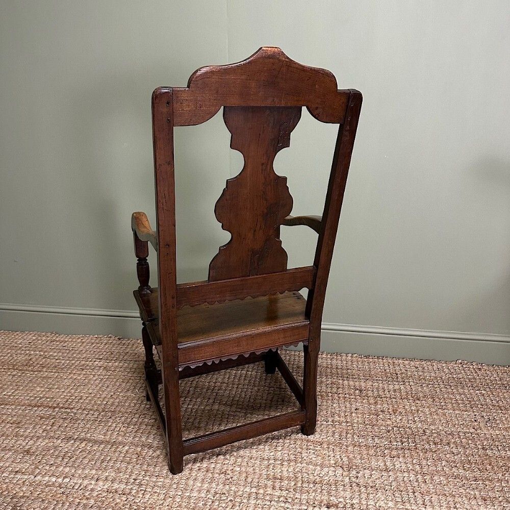 Period Oak Georgian Antique Country Chair Dated 1793 photo furniture