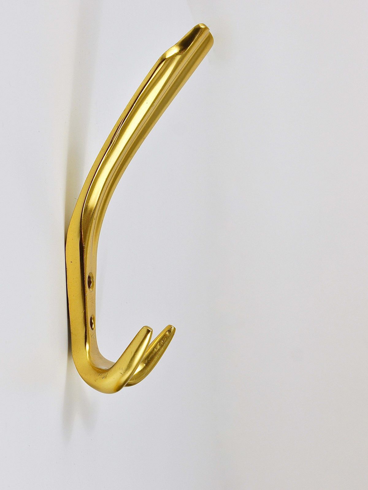Up To Five Golden Hollywood Regency Wall Coat Hooks, Italy, 1970s photo vinterior