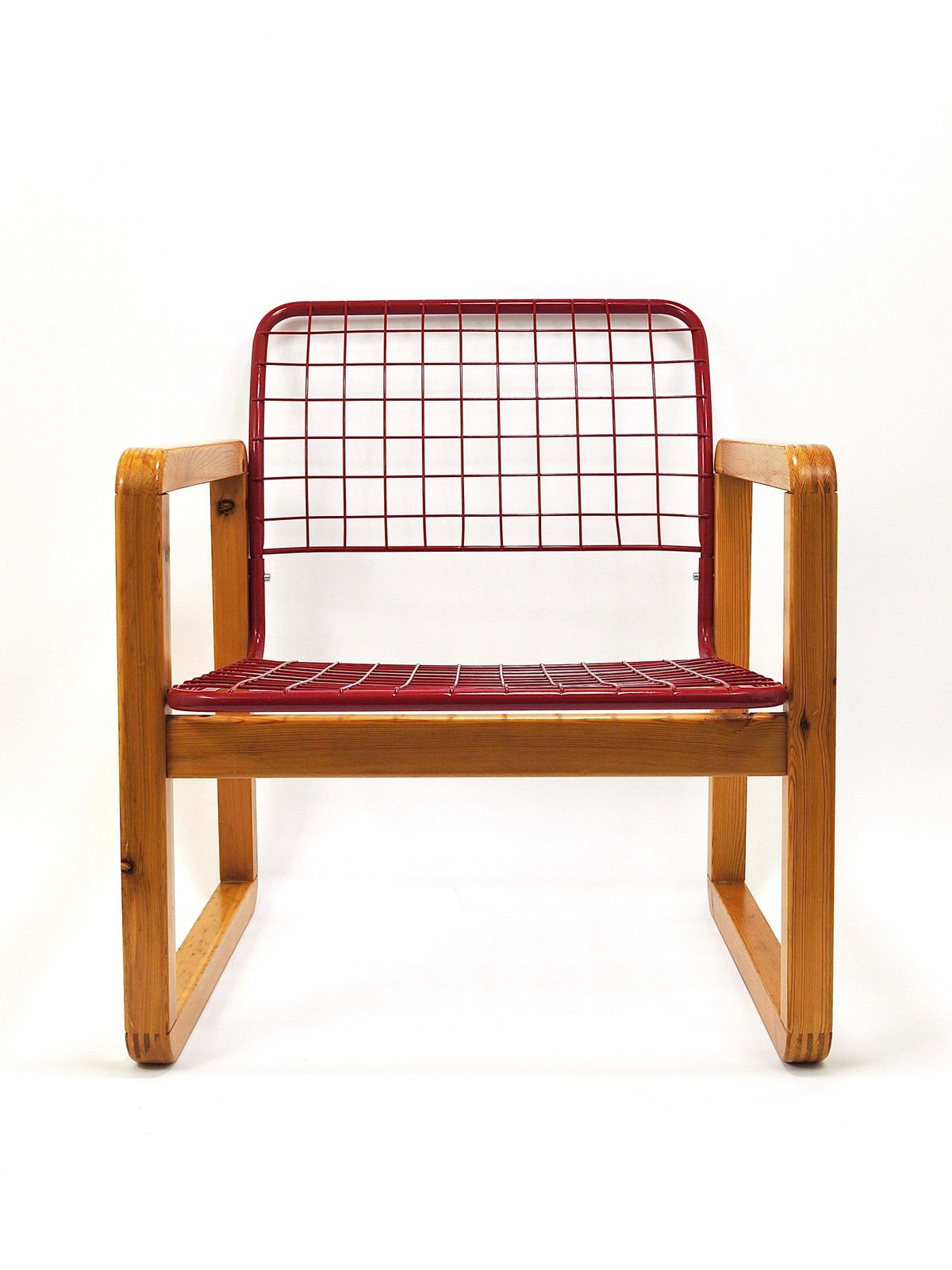 Postmodern Wire Lounge Chair Armchair Sälen, Knut & Marianne Hagberg, Ikea, 1982 photo furniture