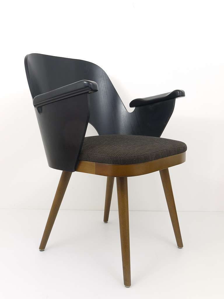 Beautiful Oswald Haerdtl Style Modernist Armchairs, Backhausen, Austria photo for sale