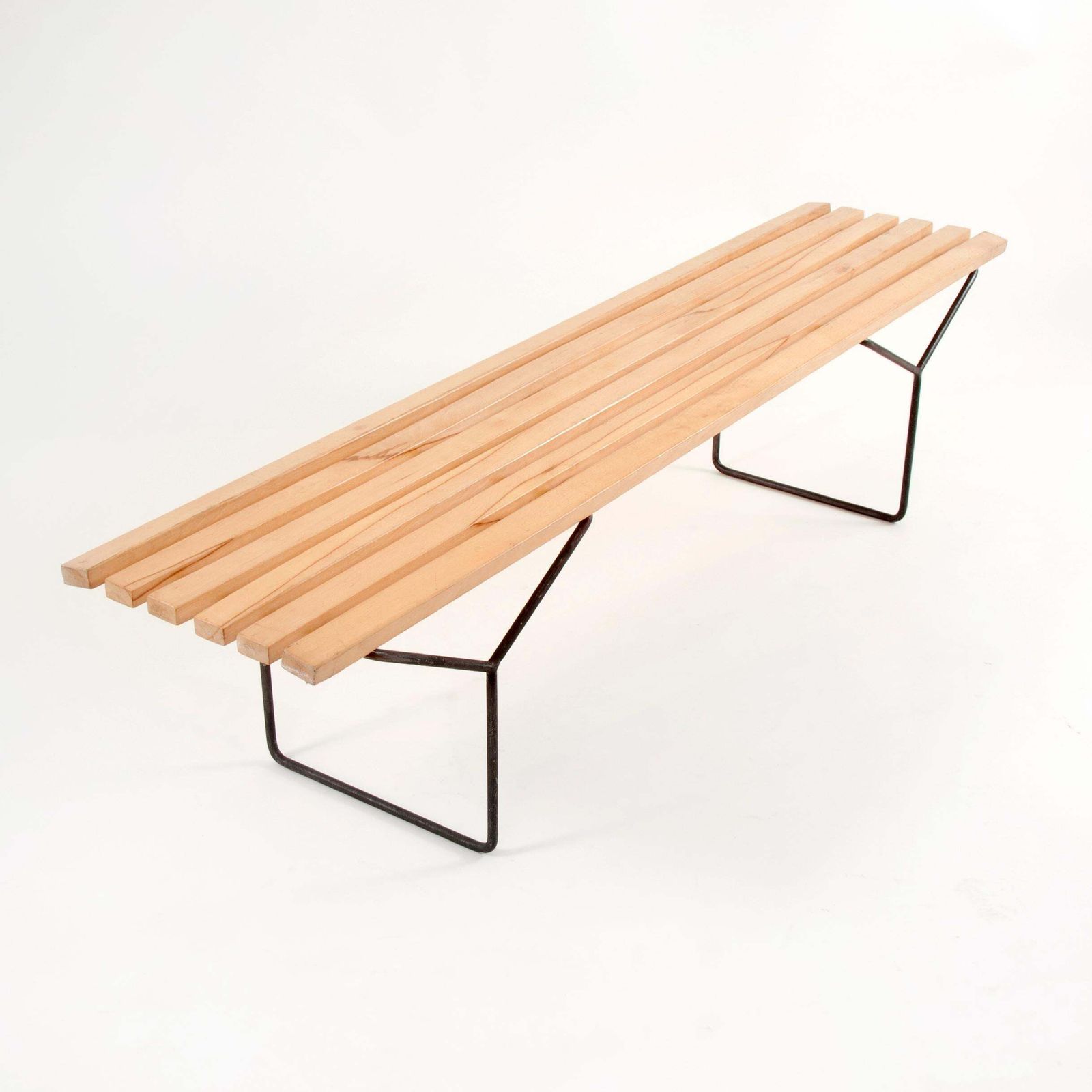Harry Bertoia Midcentury Slat Bench By  For Knoll International, USA, 1960s photo Furniture