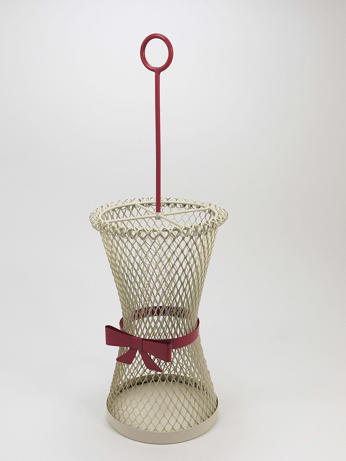 Home Decor Mathieu Matégot Style Tie Bow Umbrella Stand, Mid Century, Metal, France, 1950s photo