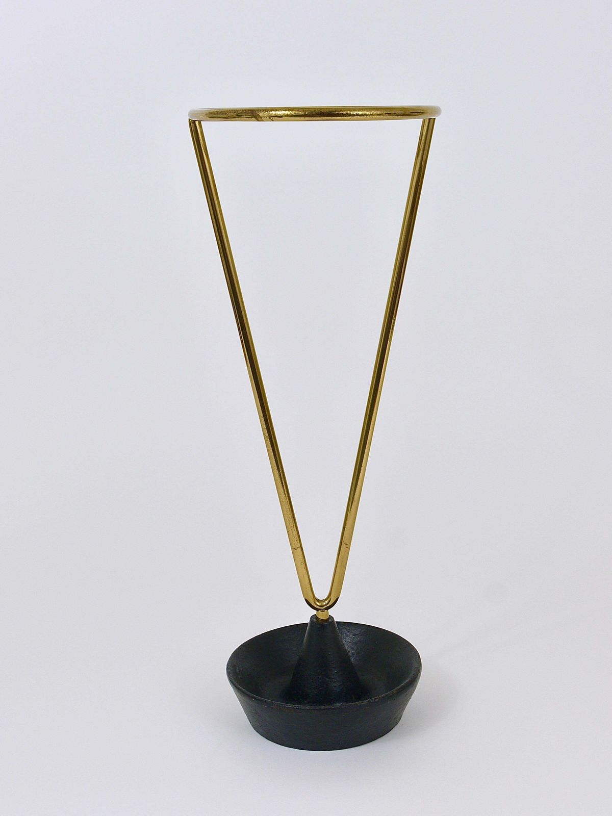 Home Decor Carl Auböck Mid Century Brass And Cast Iron Umbrella Stand, Austria, 1950s photo