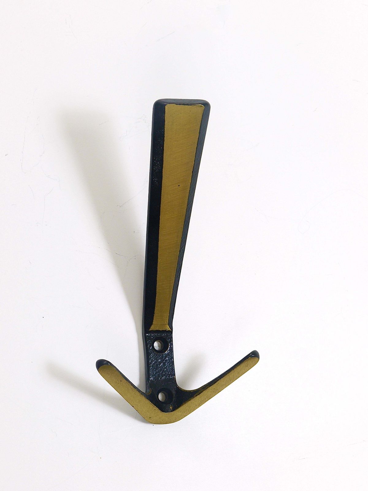 photo buy 22x Midcentury Brass Double Wall Hook By Herta Baller, Vienna, Austria, 1950s