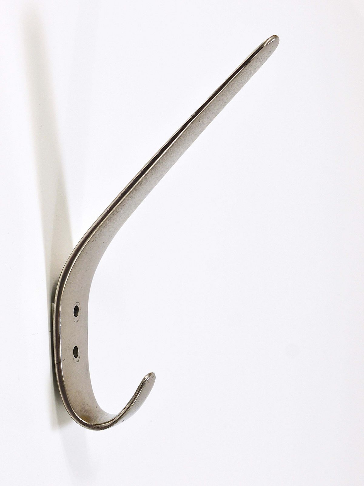 2x Vintage Carl Auböck II Nickel Plated Brass Wall Hooks, Austria, 1950s photo buy