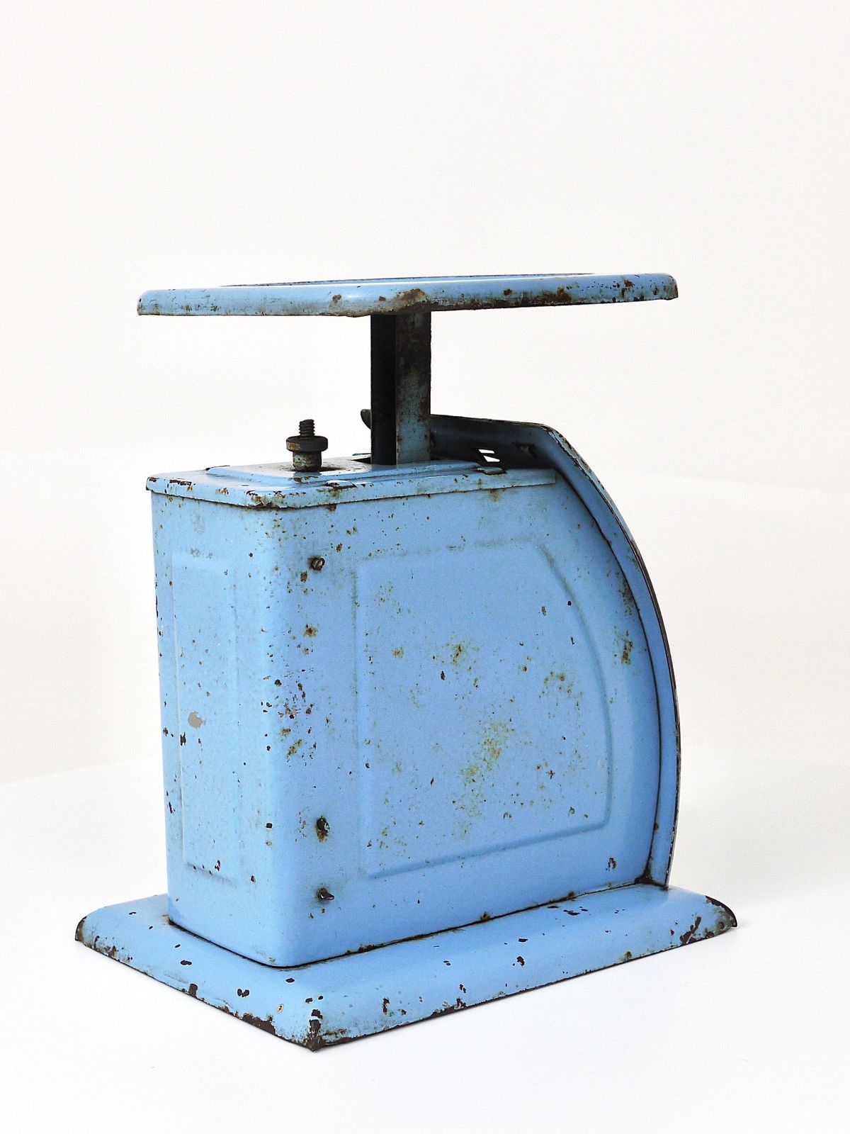 Decorative Blue Marianne Brandt Avantgarde Bauhaus Letter Scale, 1930s, Germany photo 637.0