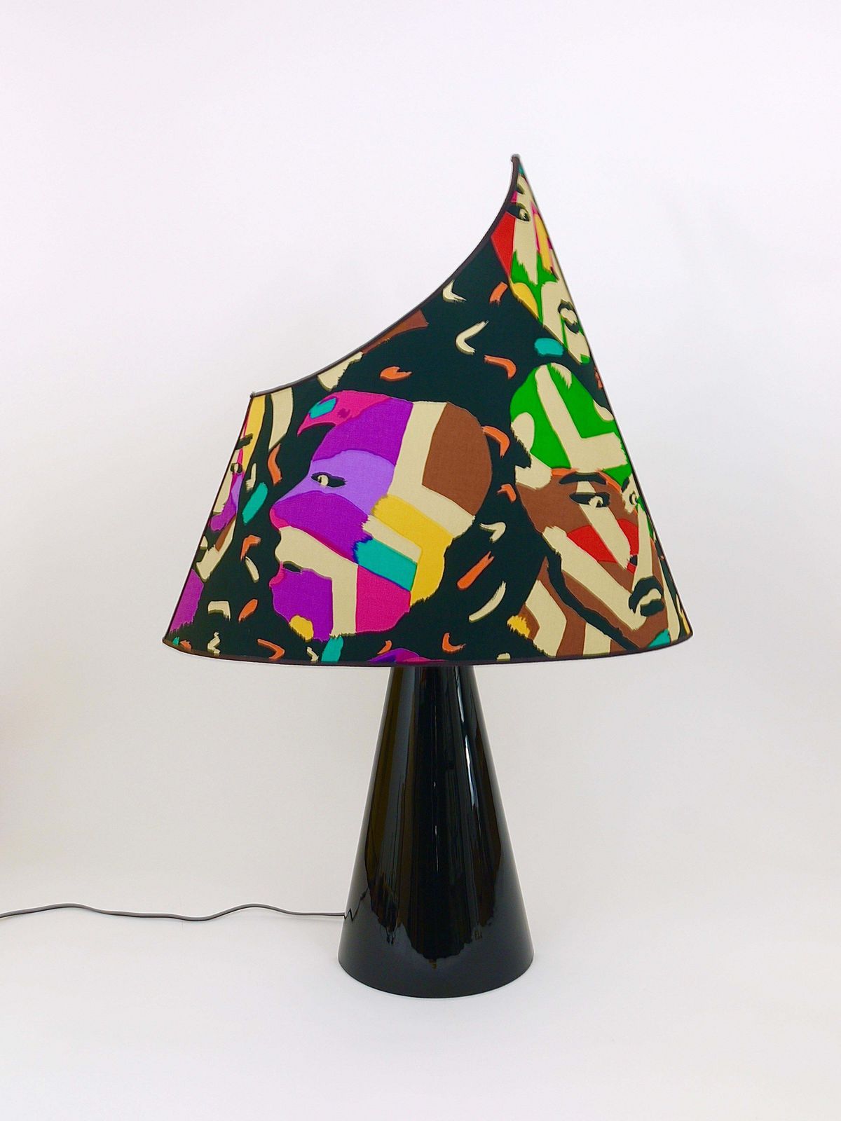 Post Modern Missoni Table Lamp By Massimo Valloto, Italy, 1980s photo furniture