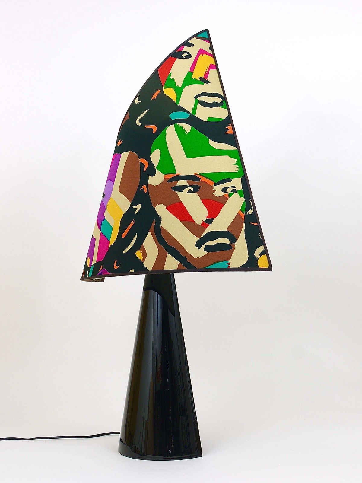 photo vintage Post Modern Missoni Table Lamp By Massimo Valloto, Italy, 1980s