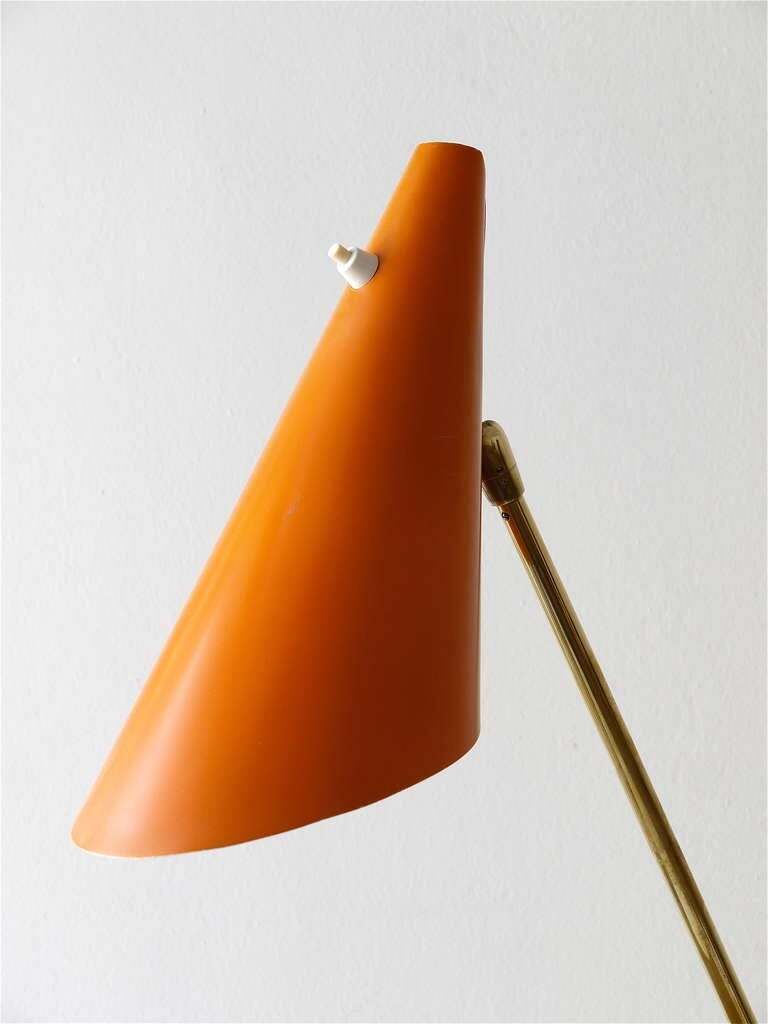 J.T. Kalmar Model "Style" Midcentury Cone Table Clamp Lamp, Vienna, 1950s photo Lighting