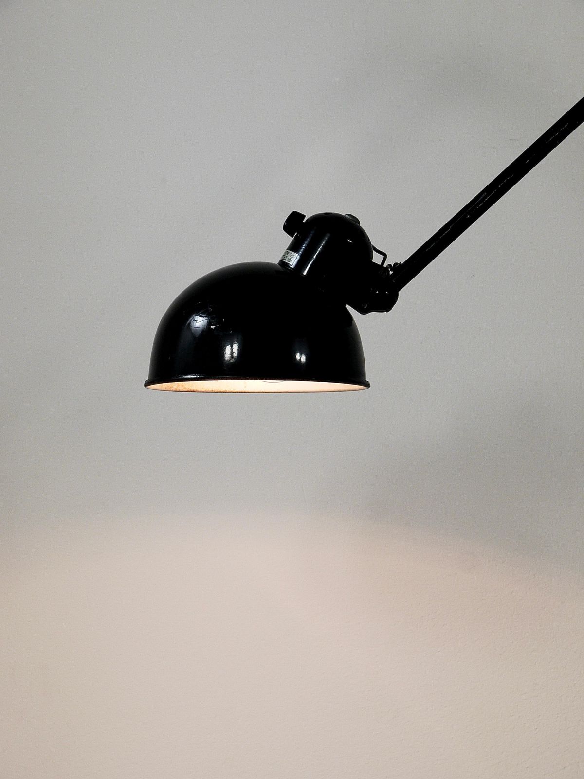 Christian Dell Bauhaus Industrial Table Clamp Wall Lamp, Koranda Austria, 1930s photo vinterior