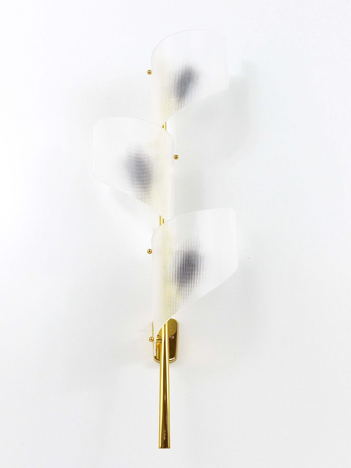 J.T. Kalmar Two Pairs Of Large Floral Auguri Brass Sconces, Austria, 1950s photo buy