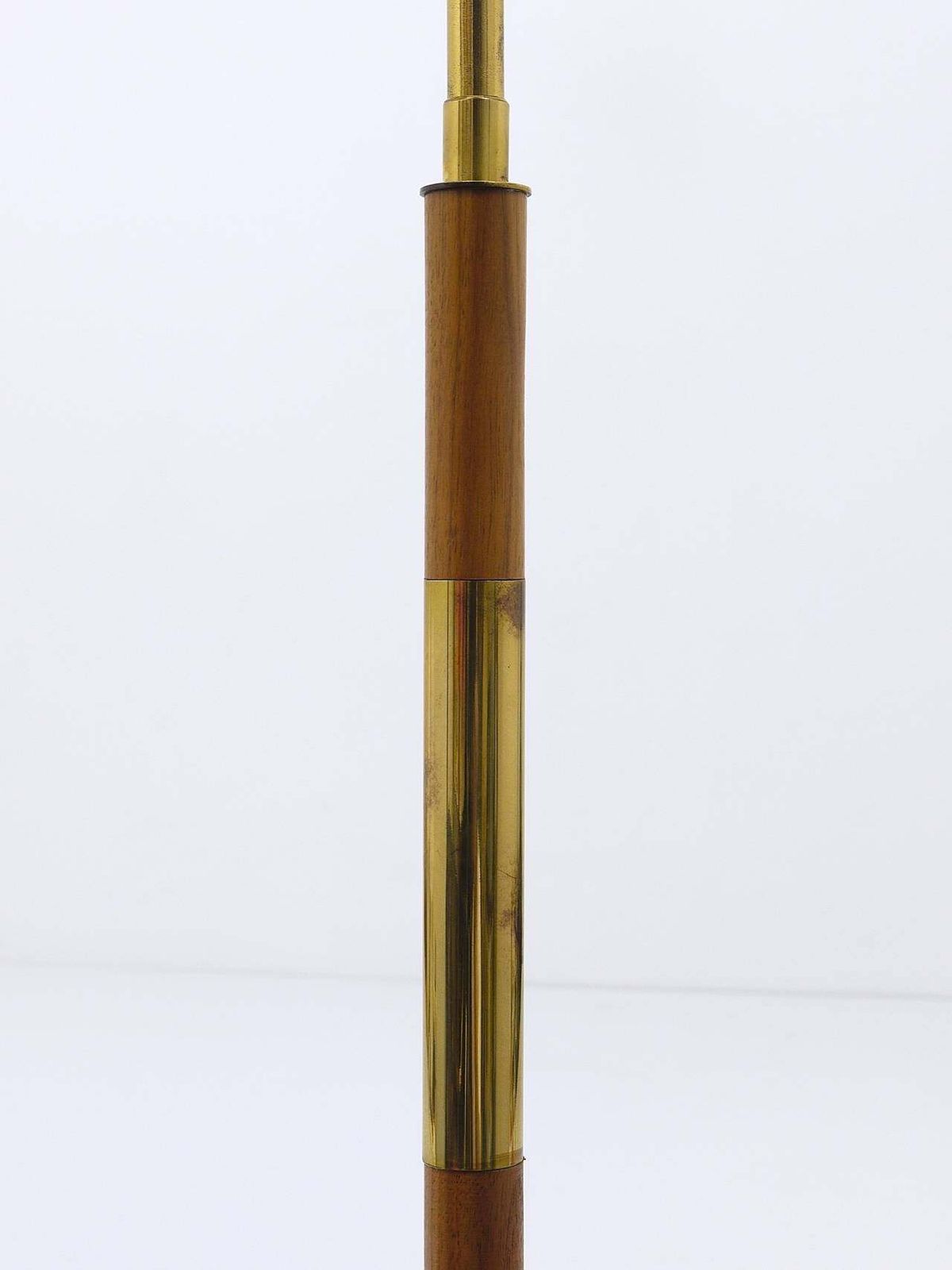 Rupert Nikoll Mid Century Brass Floor Lamp, Austria, 1950s photo vintage