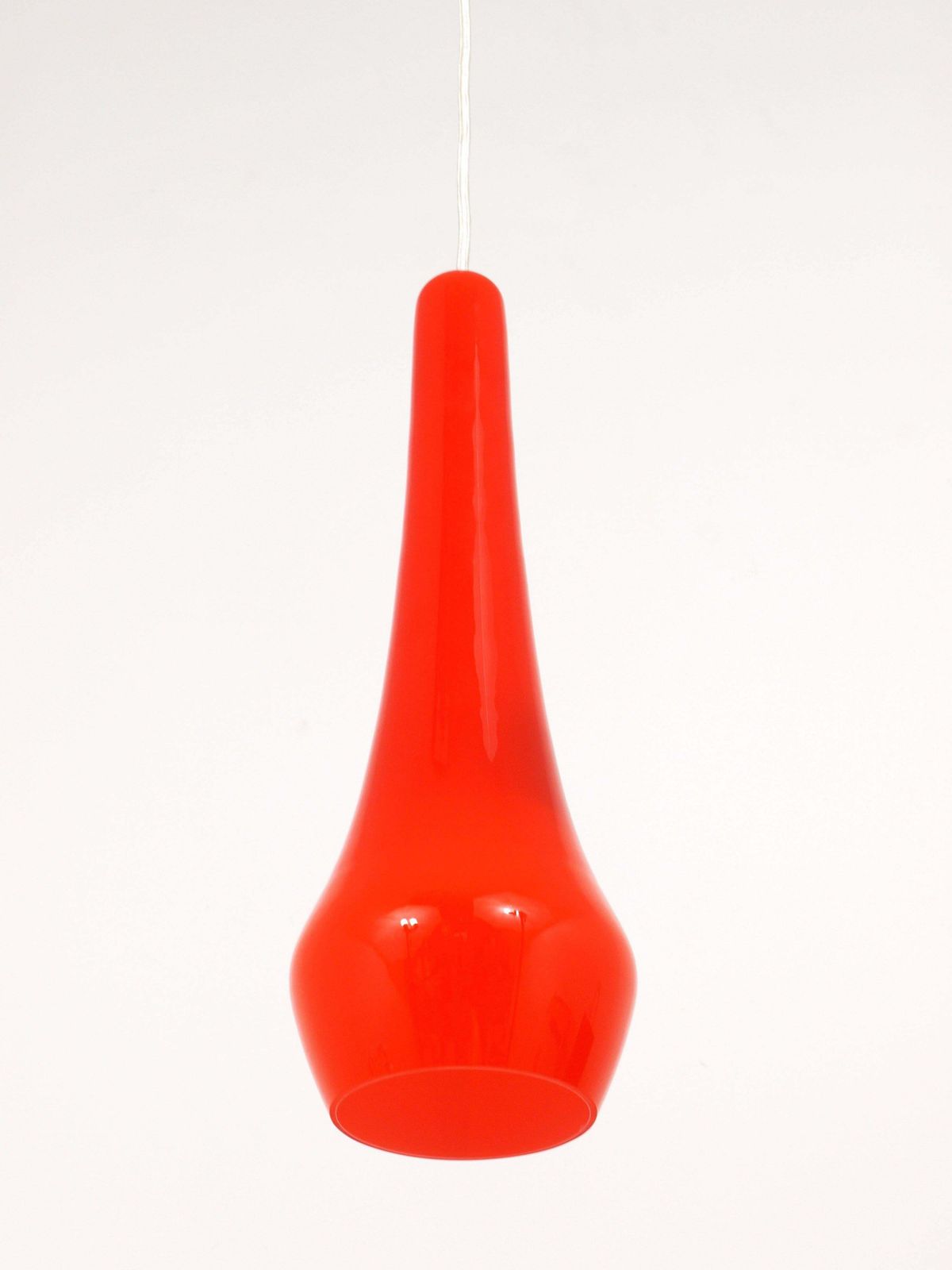 photo furniture Two Gino Vistosi Murano Glass Mid Century Pendant Lamps, Italy, 1950s