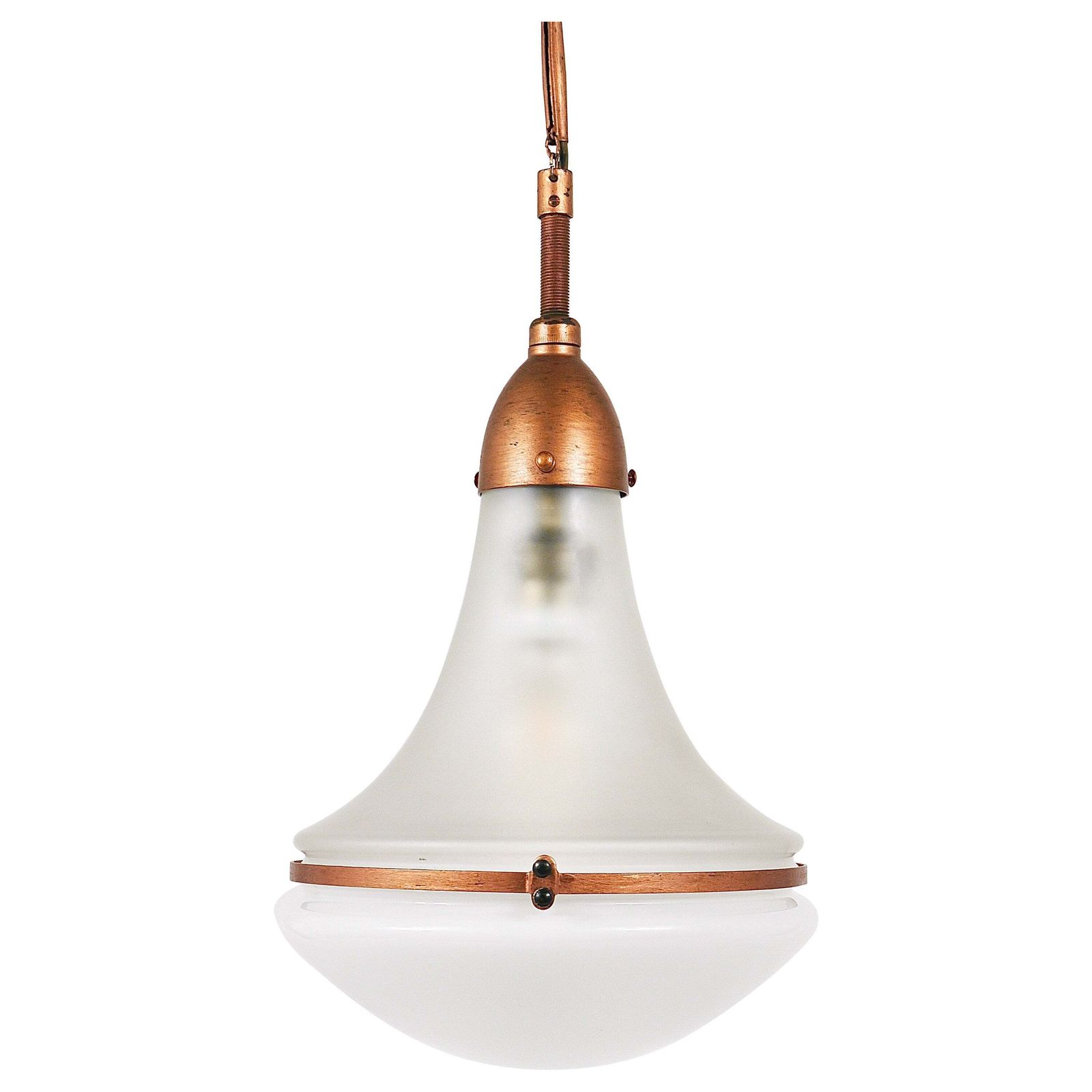 Peter Behrens Luzette Industrial Pendant Lamp, Siemens Schuckert, Germany, 1910