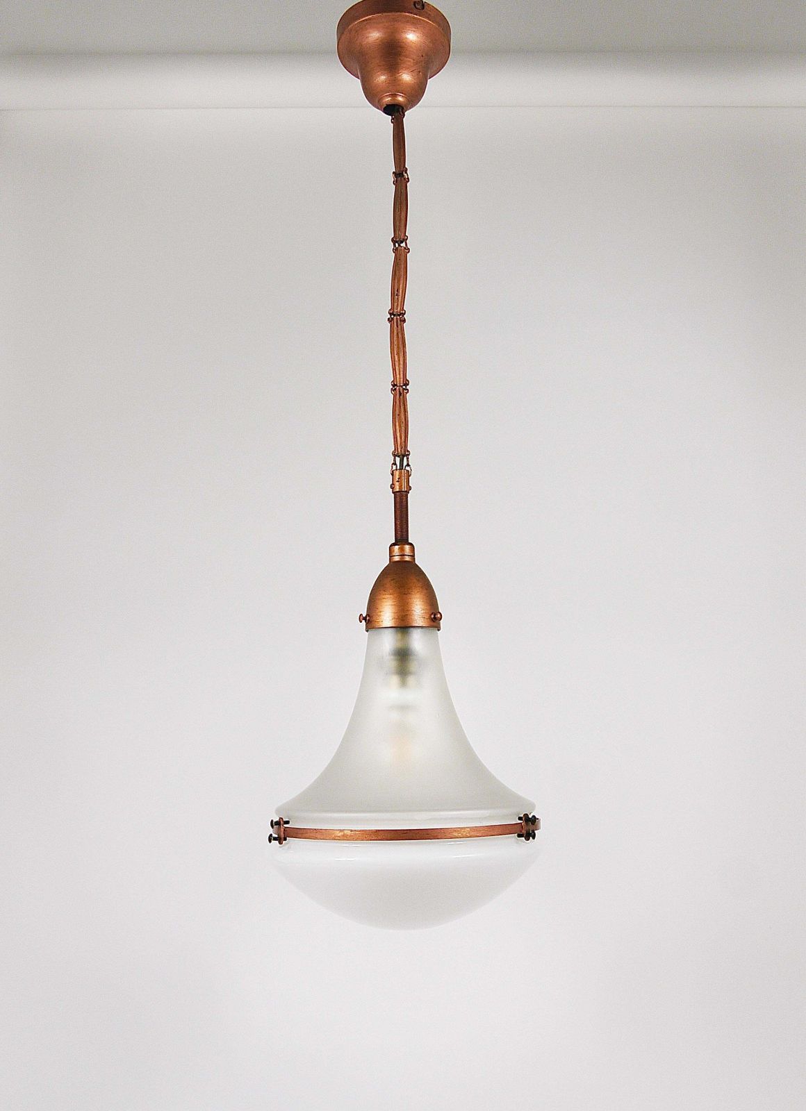 Peter Behrens Luzette Industrial Pendant Lamp, Siemens Schuckert, Germany, 1910 photo for sale