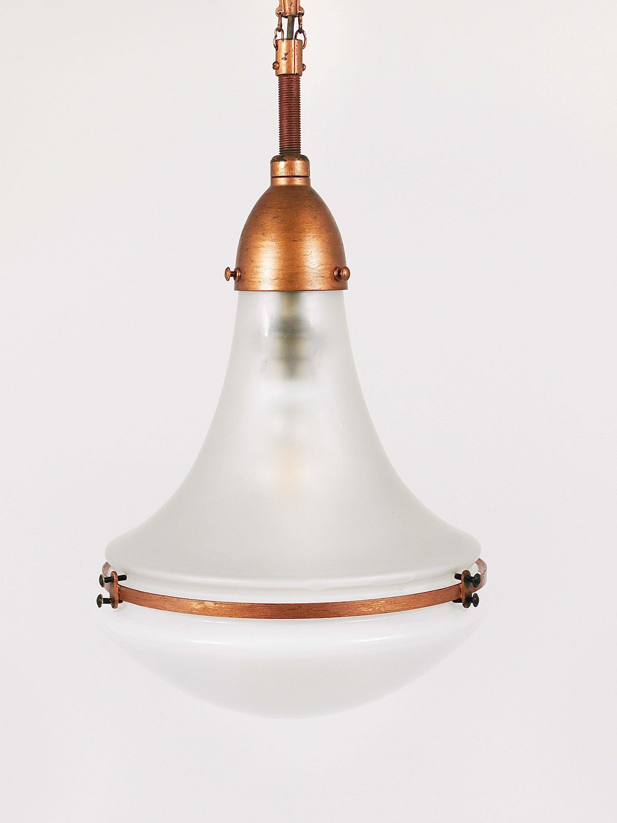 Peter Behrens Luzette Industrial Pendant Lamp, Siemens Schuckert, Germany, 1910 photo vintage
