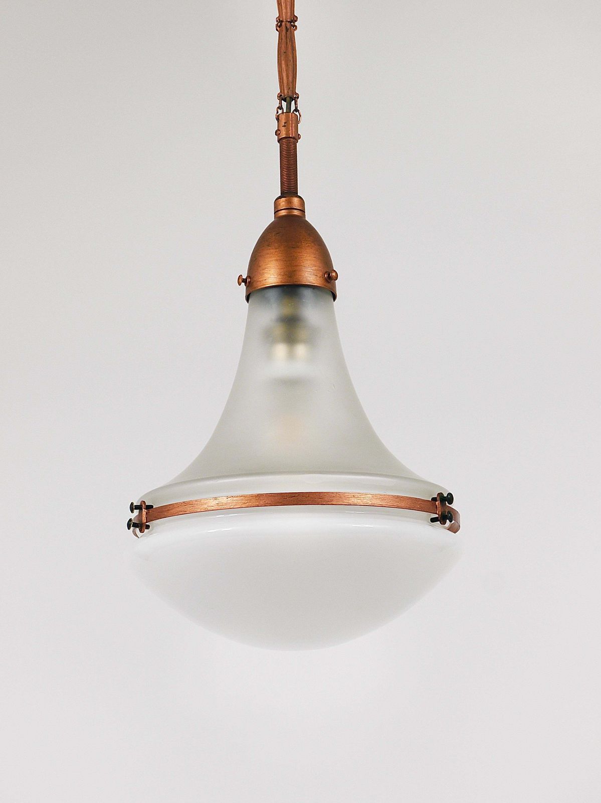 photo vinterior Peter Behrens Luzette Industrial Pendant Lamp, Siemens Schuckert, Germany, 1910