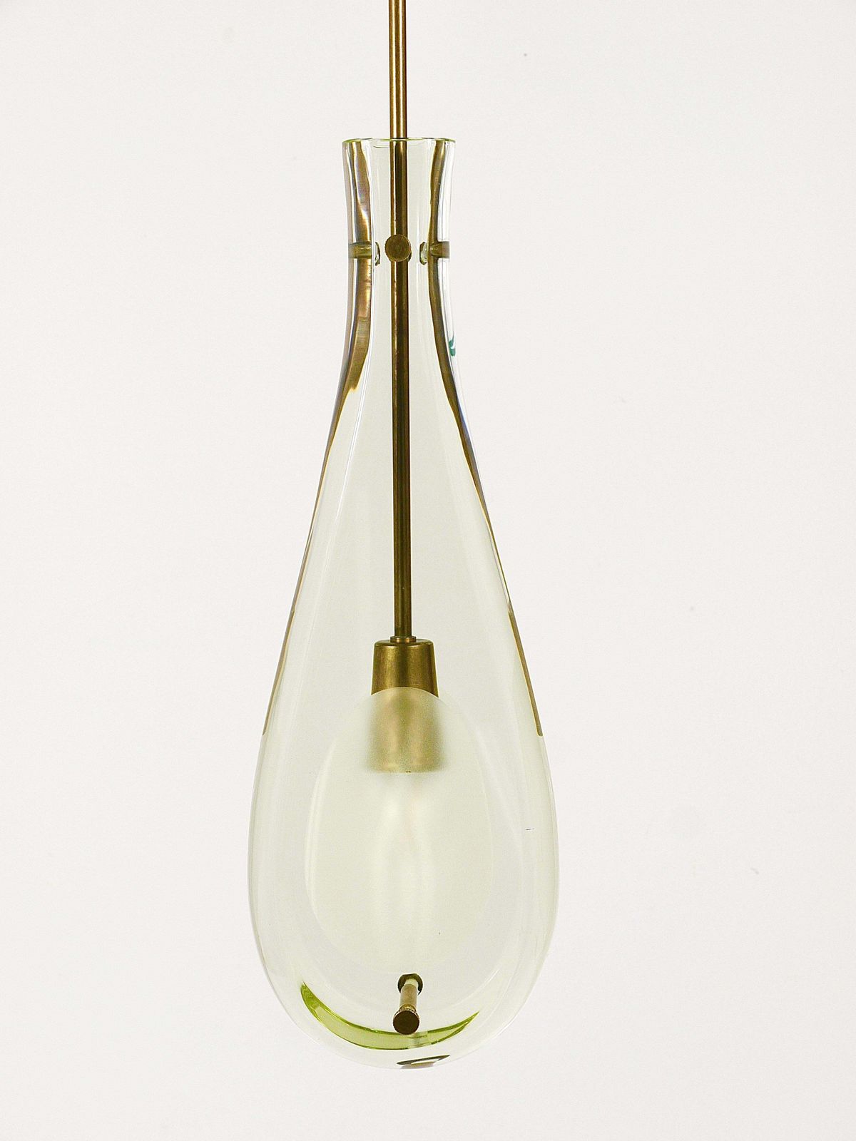 Max Ingrad For Fontana Arte Drop Pendant Lamp, Model 2259, Italy, 1960s photo Lighting