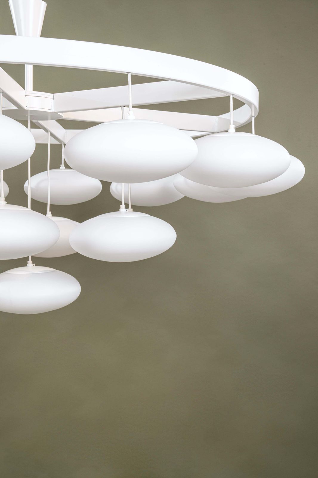 23376.0 Impressive Midcentury Modern Cloud Chandelier From Volksgarten Milchhalle Vienna photo