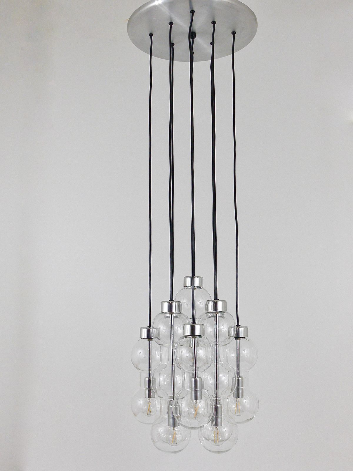 Impressive Doria Cascading Hourglass Chandelier, Space Age, Germany, 1960s photo furniture