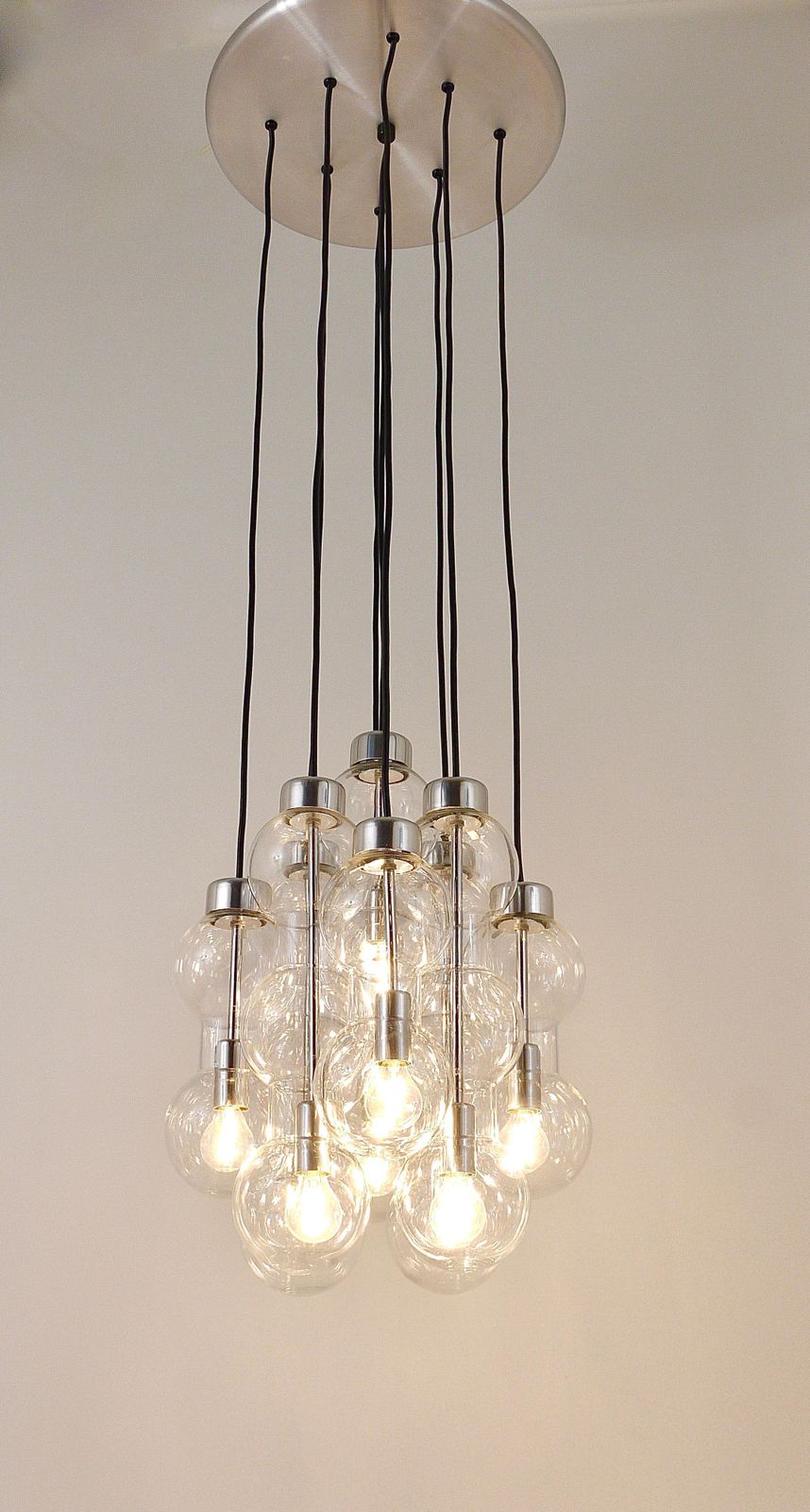 Impressive Doria Cascading Hourglass Chandelier, Space Age, Germany, 1960s photo buy