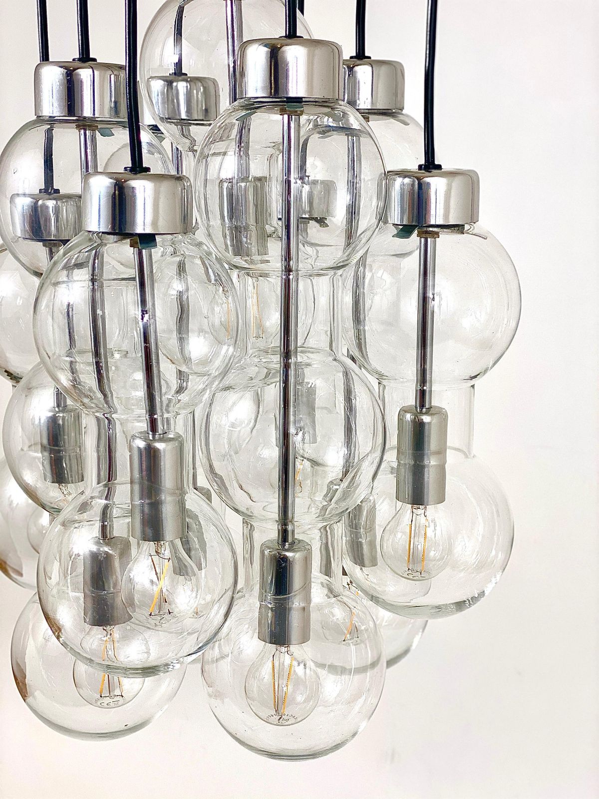 Impressive Doria Cascading Hourglass Chandelier, Space Age, Germany, 1960s photo vintage