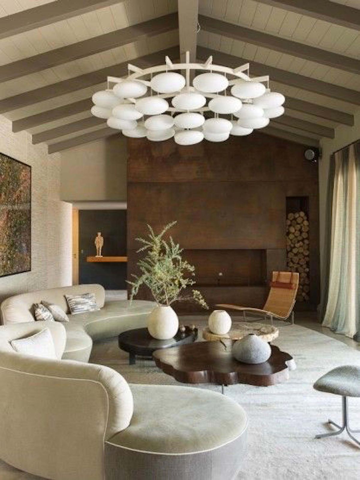 Impressive Large Mid Century Modern Cloud Chandelier From Milchhalle Vienna photo for sale