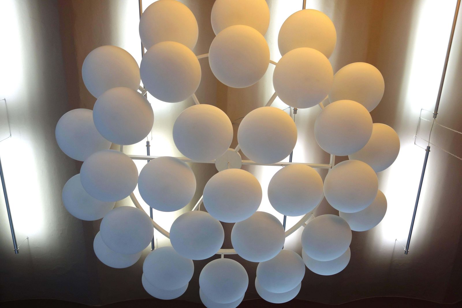 photo furniture Impressive Large Mid Century Modern Cloud Chandelier From Milchhalle Vienna