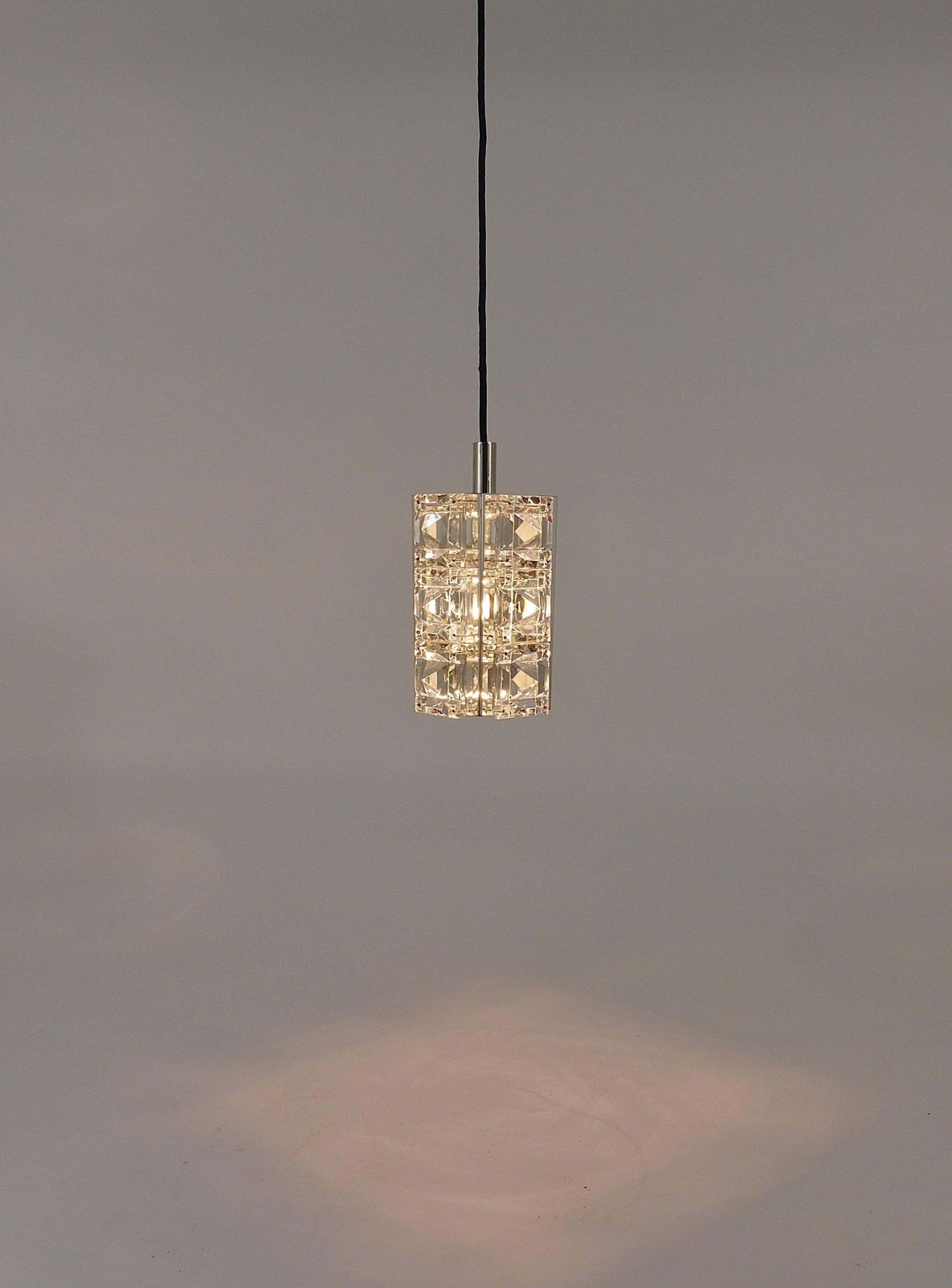 Bakalowits Vienna, Up To Three Faceted Crystal Pendant Lamps, Austria, 1960s photo 887.0