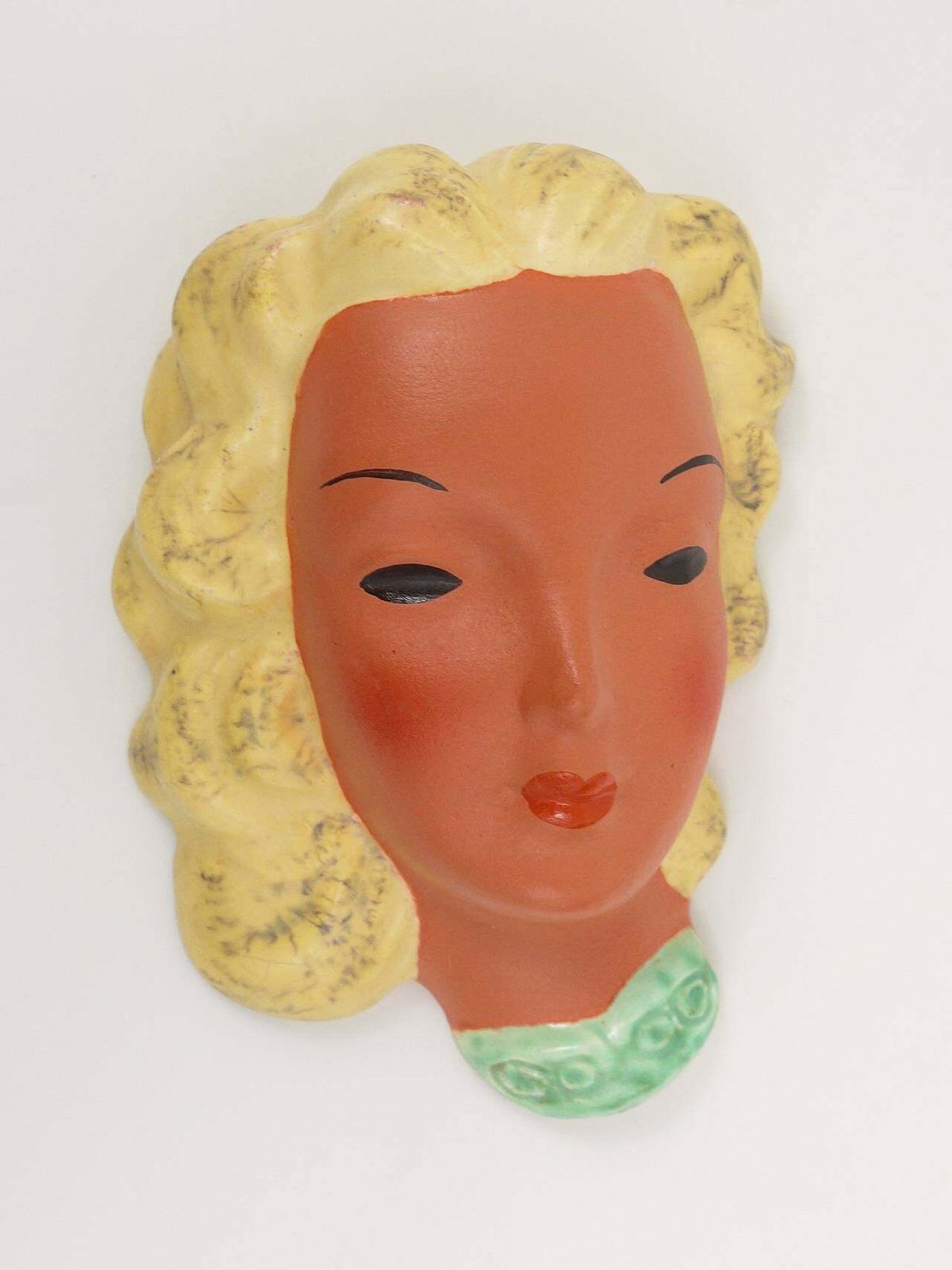 Goldscheider Vienna Set Of Four Wall Masks By Adolf Prischl, Austria, 1950s photo vinterior