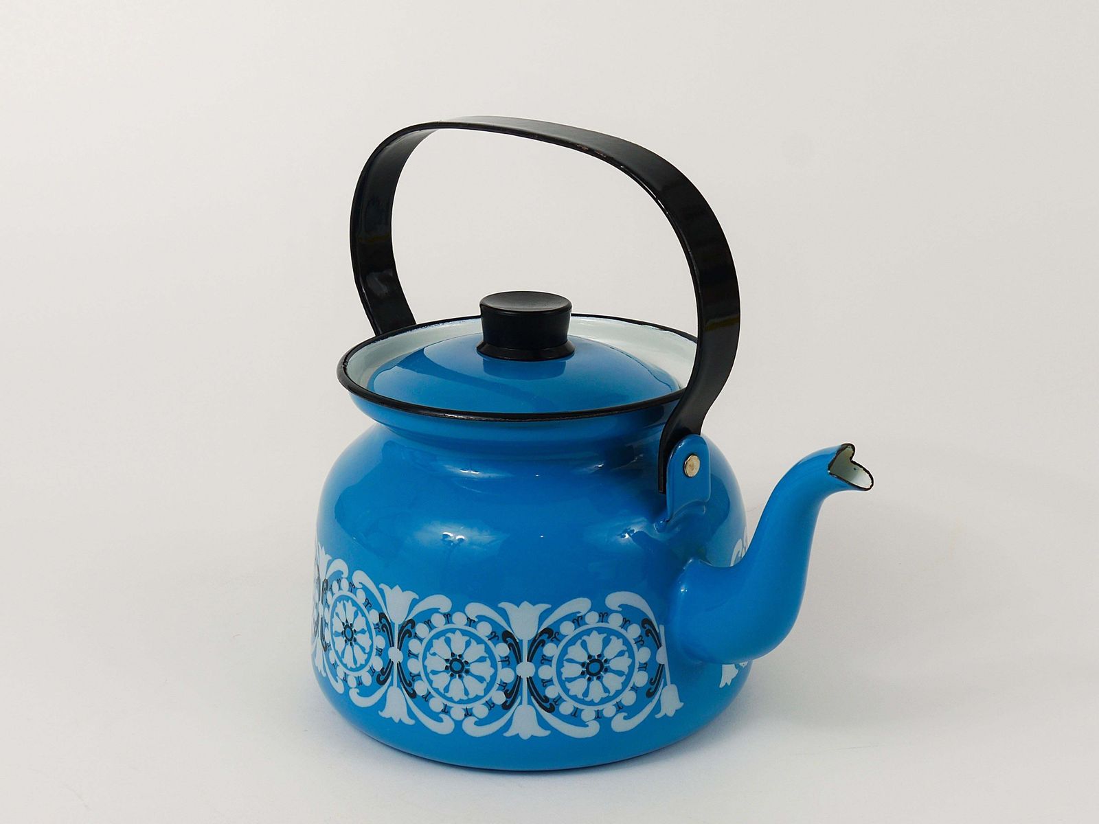Kaj Franck Mid Century Enamel Tea Pot Kettle, Finel Arabia, Finland photo buy