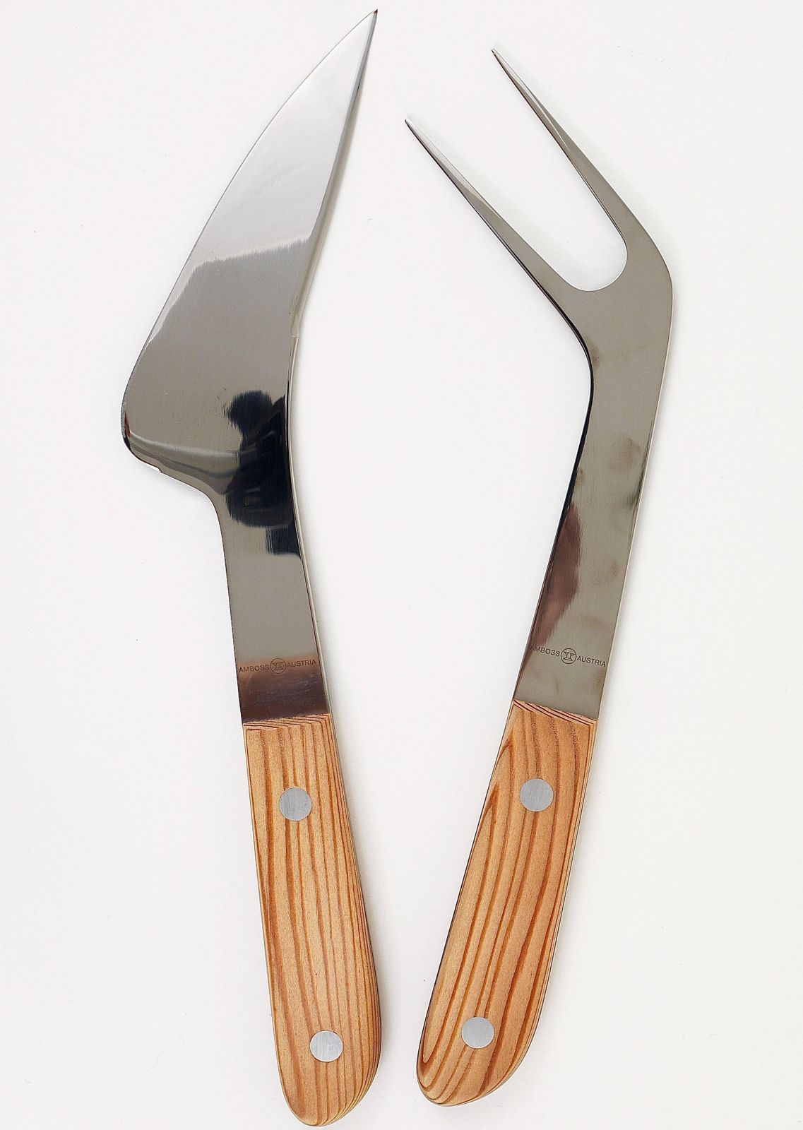 Boxed Mid Century Carving Set 5009, Knife And Fork By Amboss Austria, 1960s photo 556.0